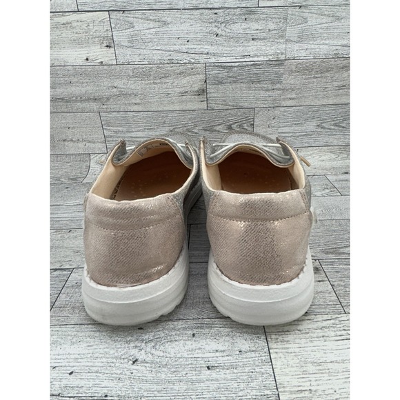 Hey Dude Wendy Metallic Sparkle Shoes Womens Size 7 Rose Gold Glitter Comfort - Picture 5 of 10